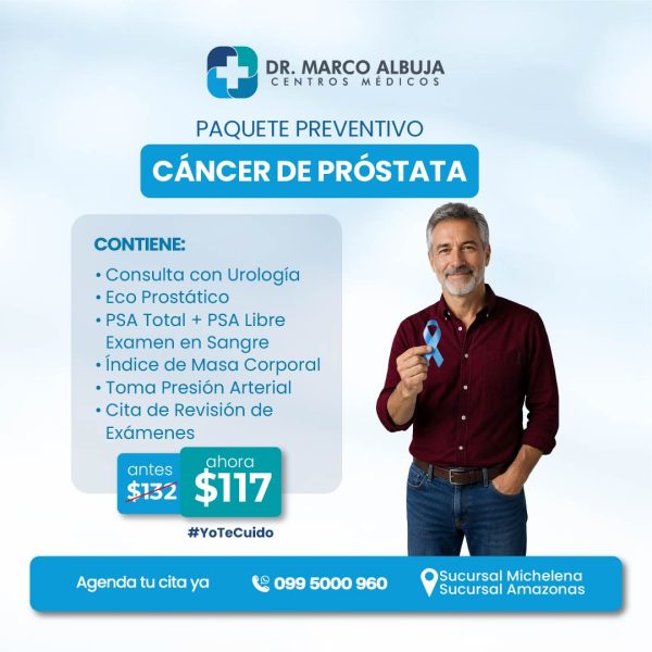 PAQUETE PREVENTIVO CANCER DE PROSTATA