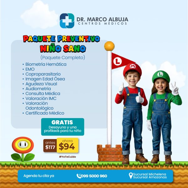 PAQUETE PREVENTIVO NIÑO SANO (L)