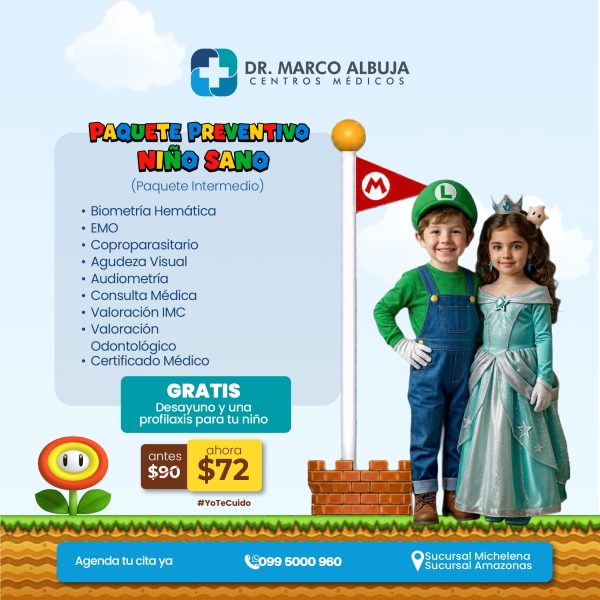 PAQUETE PREVENTIVO NIÑO SANO (M)