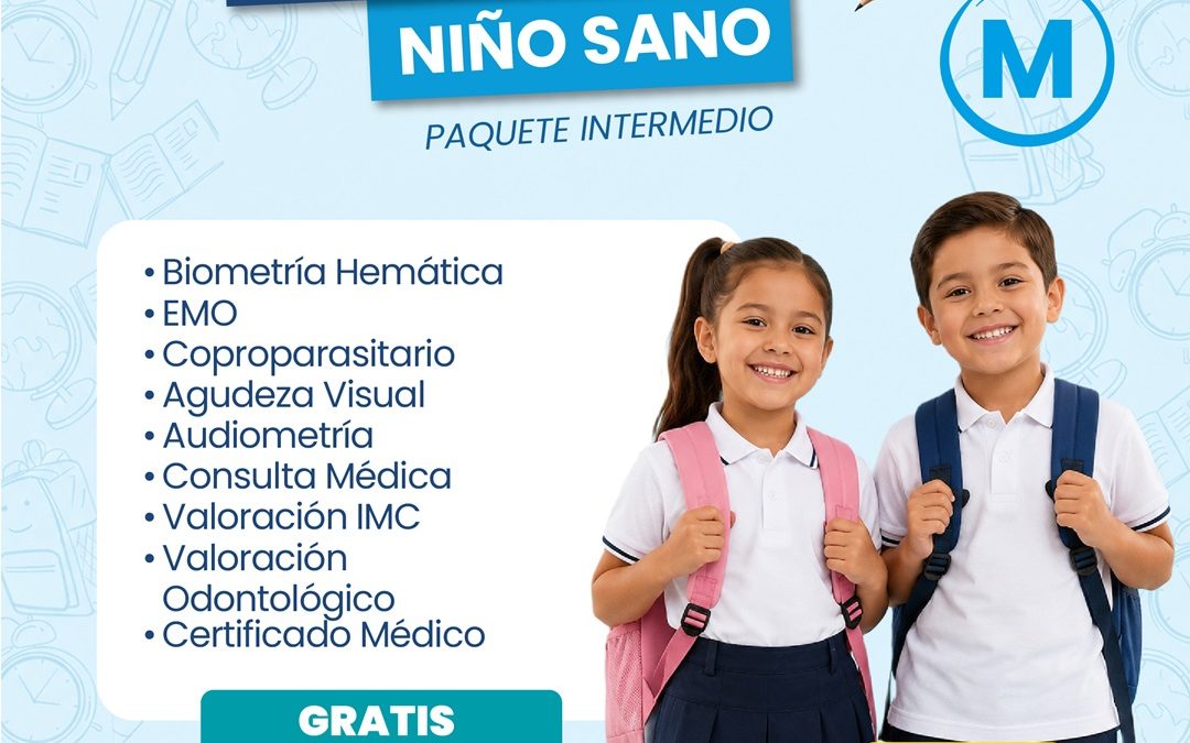 PAQUETE CHEQUEO ESCOLAR INTERMEDIO (M)