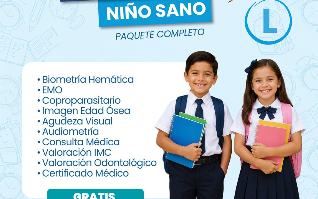 PAQUETE CHEQUEO ESCOLAR COMPLETO (L)