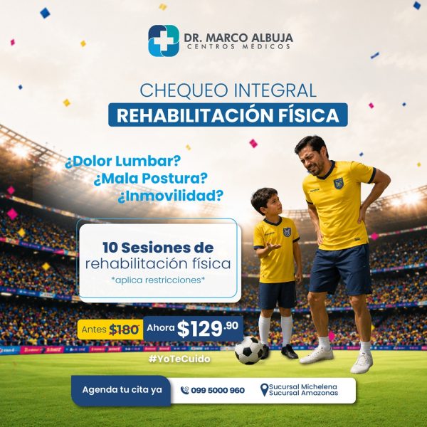 PAQUETE REHABILITACION FISICA (10 SESIONES)