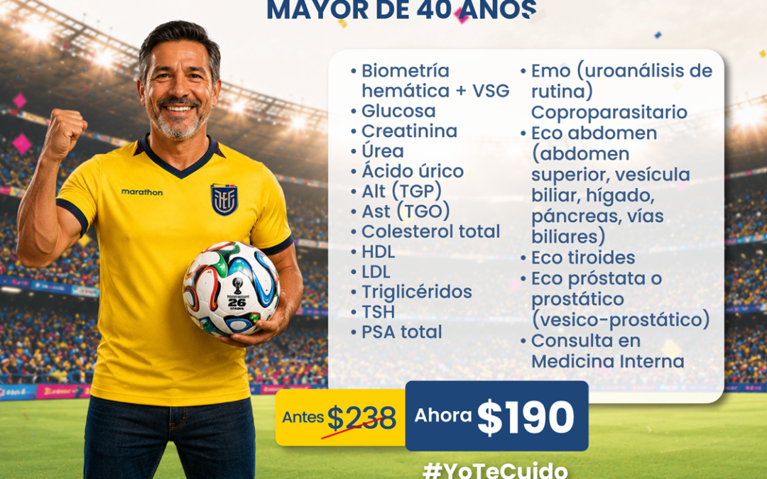 PAQUETE PREVENTIVO HOMBRE SANO MAYOR 40 AÑOS