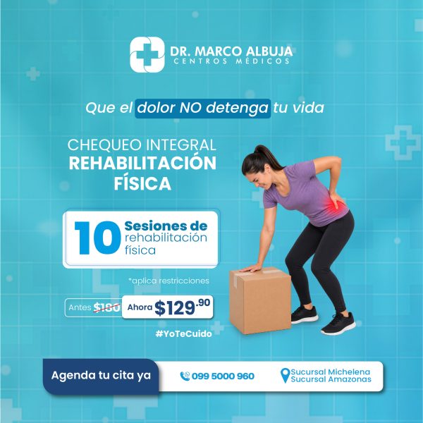 PAQUETE REHABILITACION FISICA (10 SESIONES)