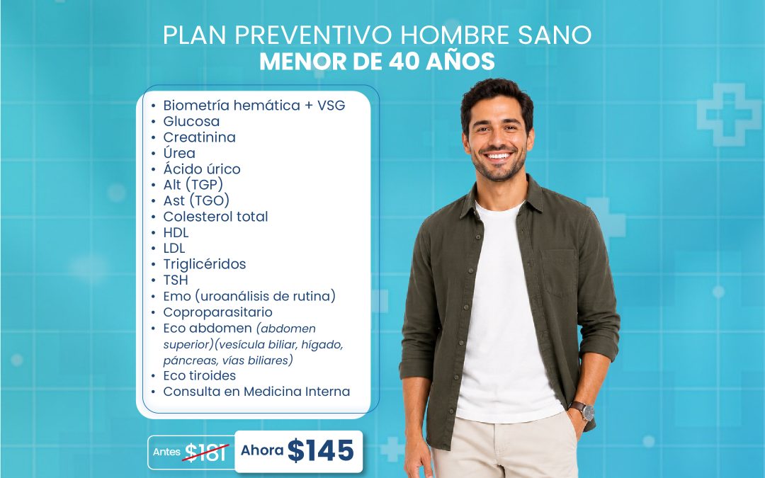 PAQUETE PREVENTIVO HOMBRE SANO MENOR 40 AÑOS