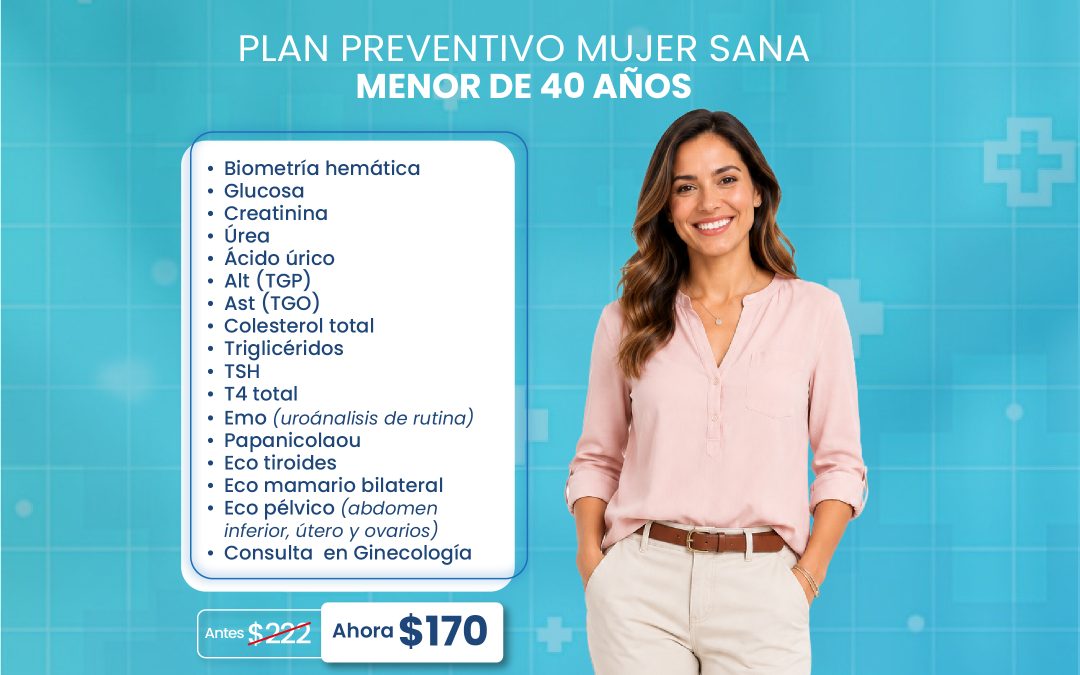 PAQUETE PREVENTIVO MUJER SANA MENOR DE 40